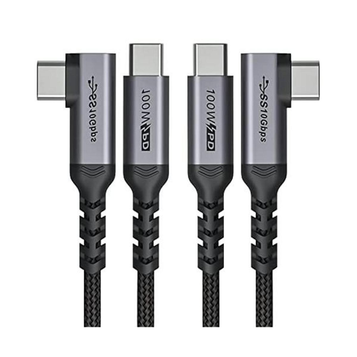 SUMPK Cable USB C a USB C de 100 W paquete de 2 unidades