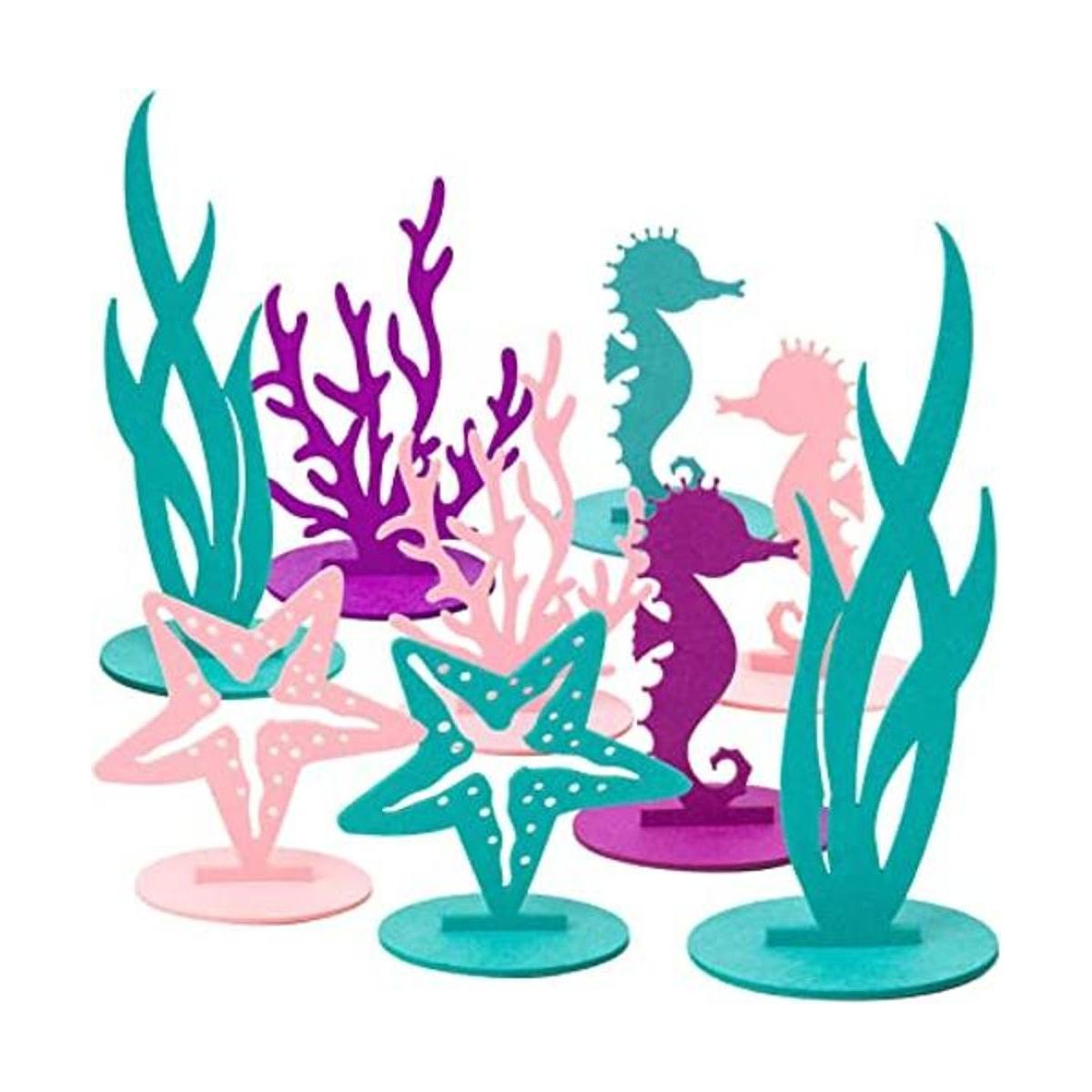 SUNBEAUTY 20 piezas de decoración de fiesta de sirena