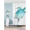 SUMGAR Cortina de ducha de océano azul para baño_2