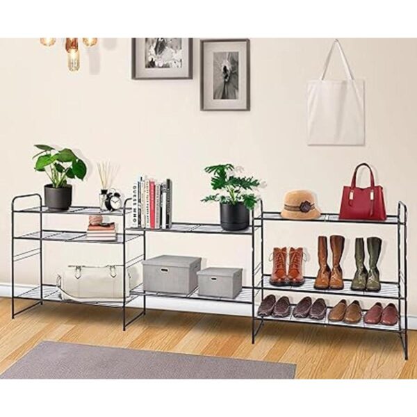SUFAUY Estante para zapatos apilable de 2 niveles_4
