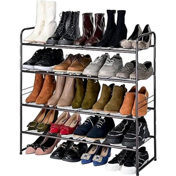 SUFAUY Estante para zapatos apilable de 2 niveles_2
