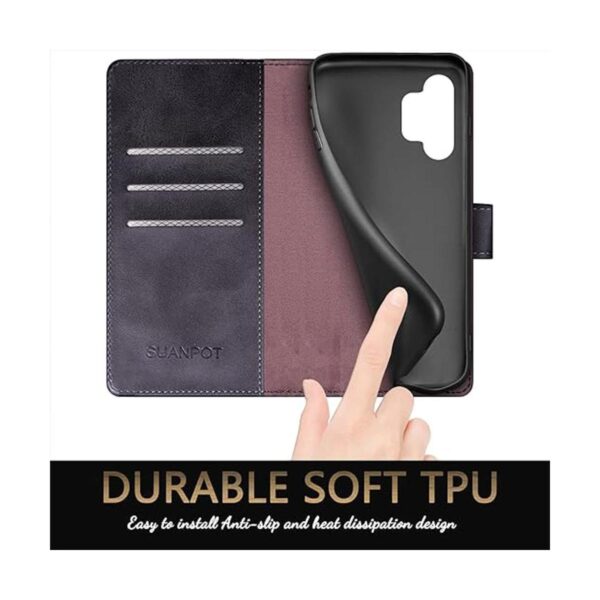 SUANPOT Funda tipo cartera para Samsung Galaxy A32 5G con_5