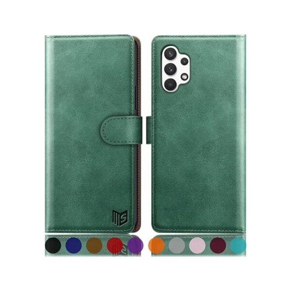 SUANPOT Funda de piel para Samsung Galaxy A32 5G con_1