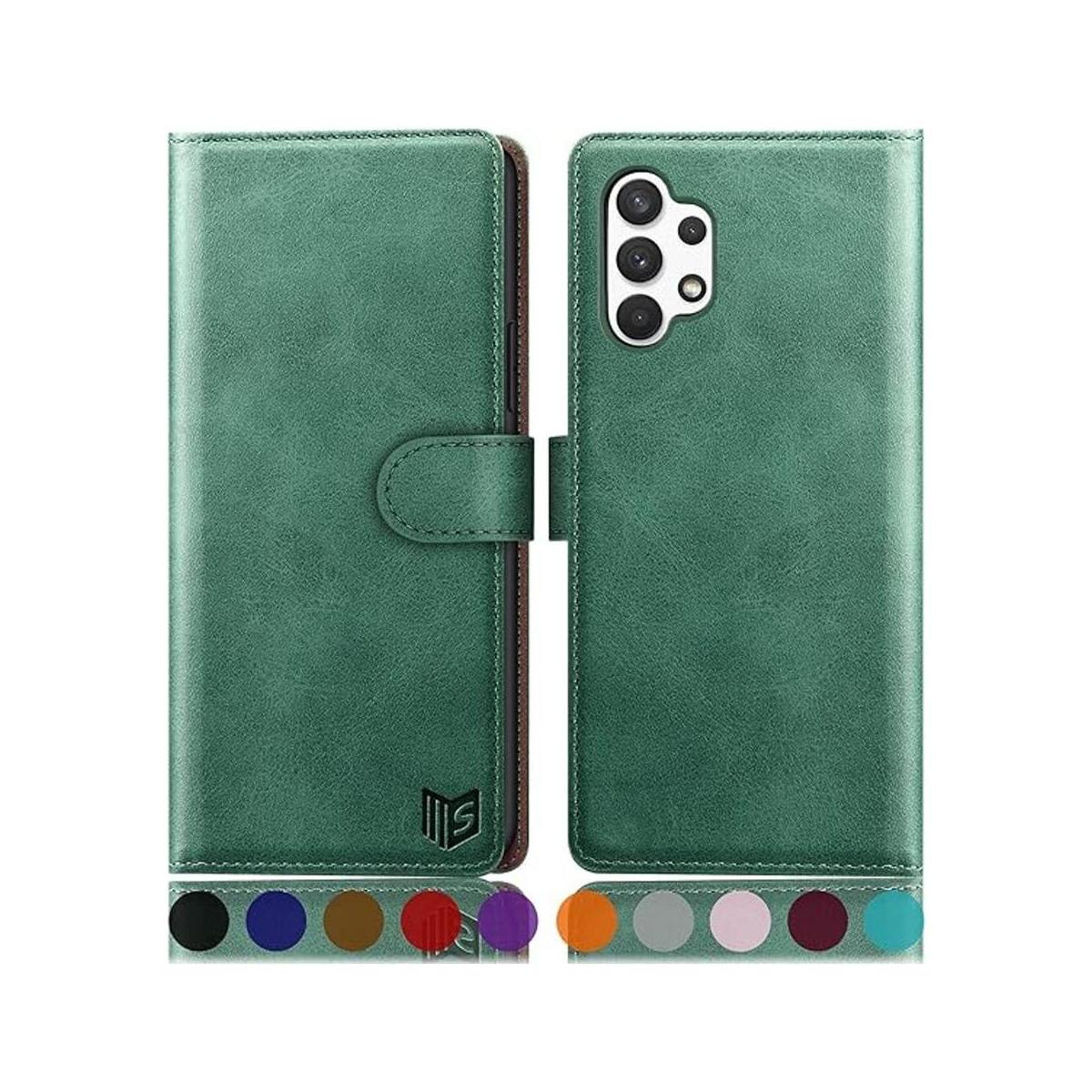 SUANPOT Funda de piel para Samsung Galaxy A32 5G con