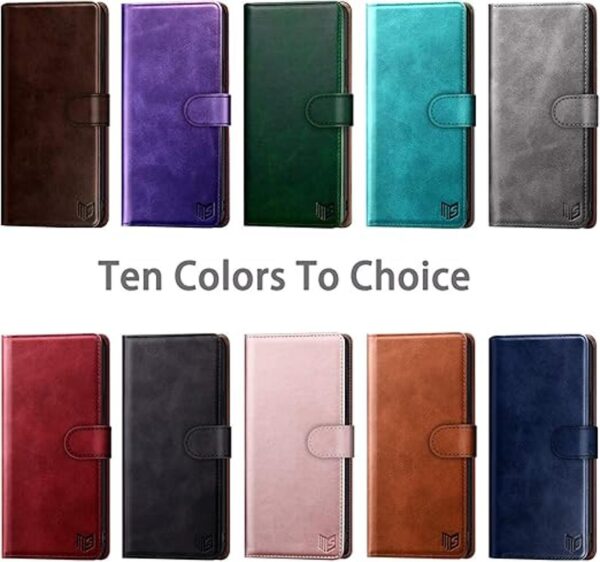 SUANPOT Funda tipo cartera de piel para Samsung Galaxy_2
