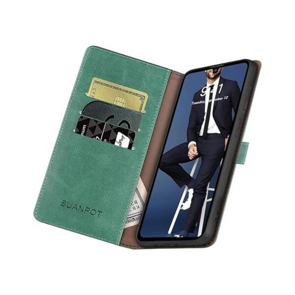 SUANPOT Funda de piel para Samsung Galaxy A32 5G con_4