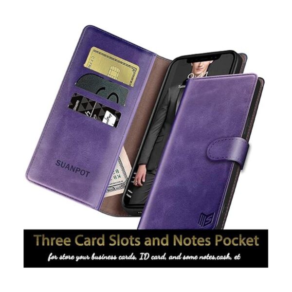SUANPOT Funda de cuero para iPhone 11 de 6.1 pulgadas Non_4