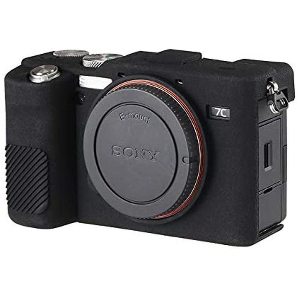 STSEETOP Funda para Sony A7C carcasa de goma de silicona
