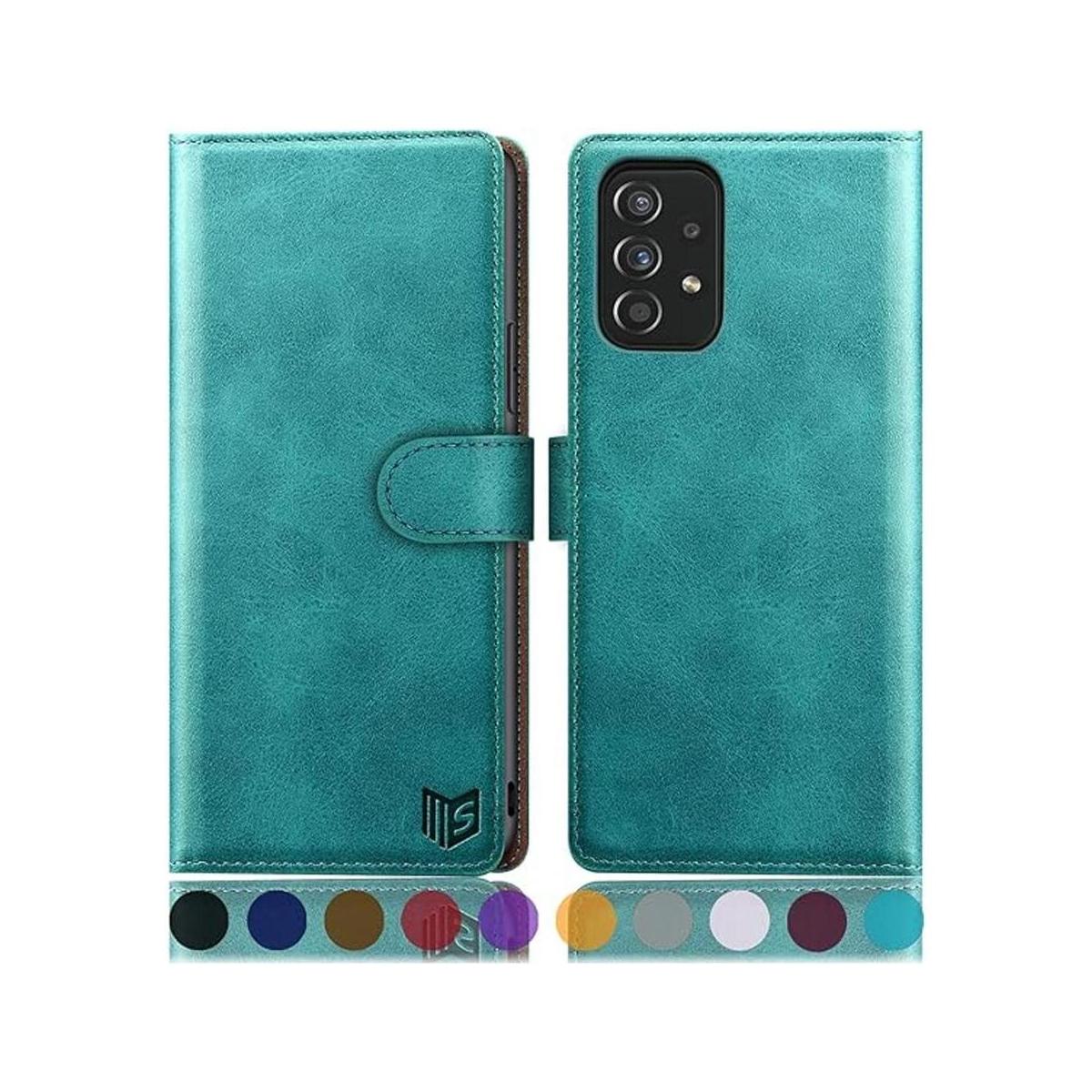 SUANPOT Funda de cuero para Samsung Galaxy A52 4G y 5G con