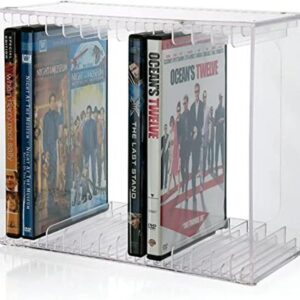 STORi Soporte apilable de plástico transparente para DVD_1