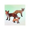 STOBOK Juego de 3 figuras de zorro realistas de animales_6