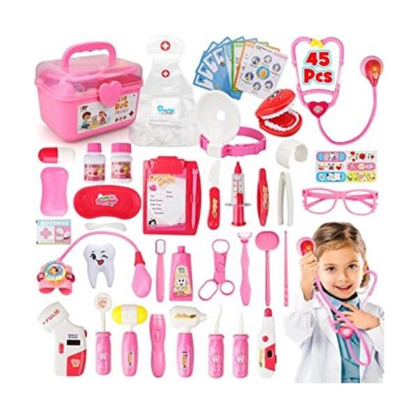 STEAM Life Kit de médico de juguete de 45 piezas para