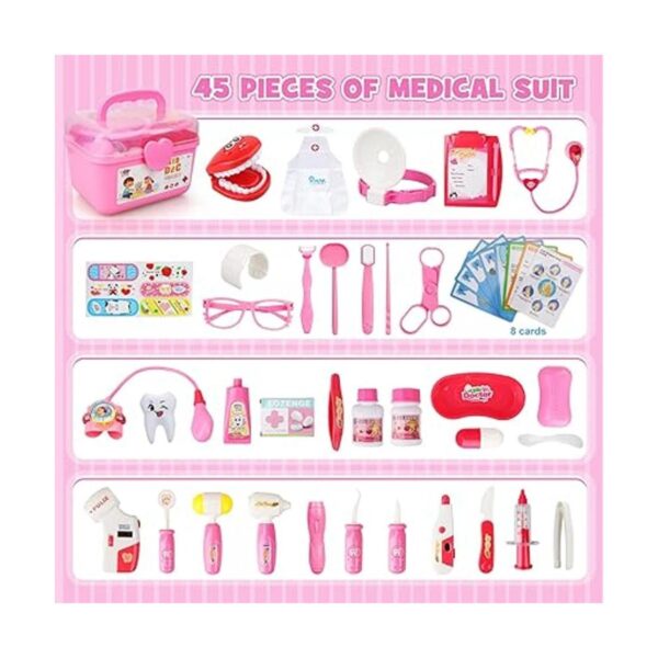 STEAM Life Kit de médico de juguete de 45 piezas para