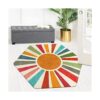 STARUIA Alfombra retro estilo bohemio para dormitorio 4 x