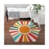 STARUIA Alfombra retro estilo bohemio para dormitorio 4 x