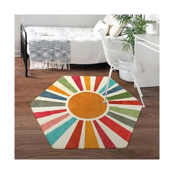 STARUIA Alfombra retro estilo bohemio para dormitorio 4 x