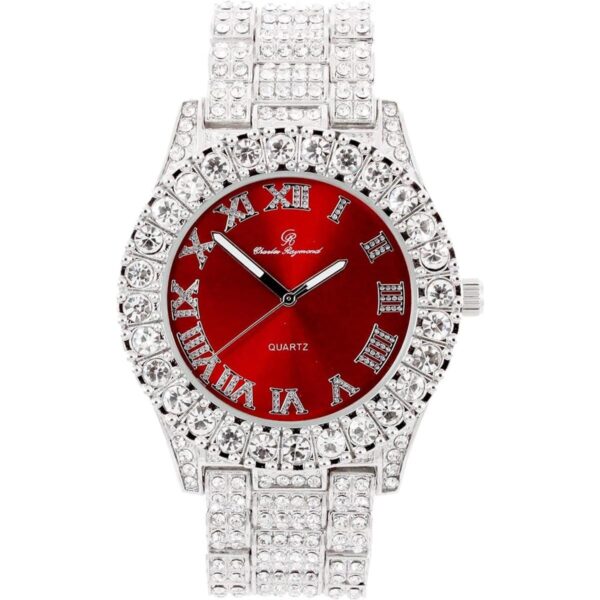 ST10327SET3PC Reloj con números romanos totalmente helado_2
