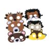 SSZS Paquete de 24 máscaras de animales para niños juego