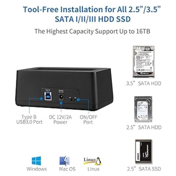 SSK USB 3.0 a SATA adaptador de caja de estación de_2