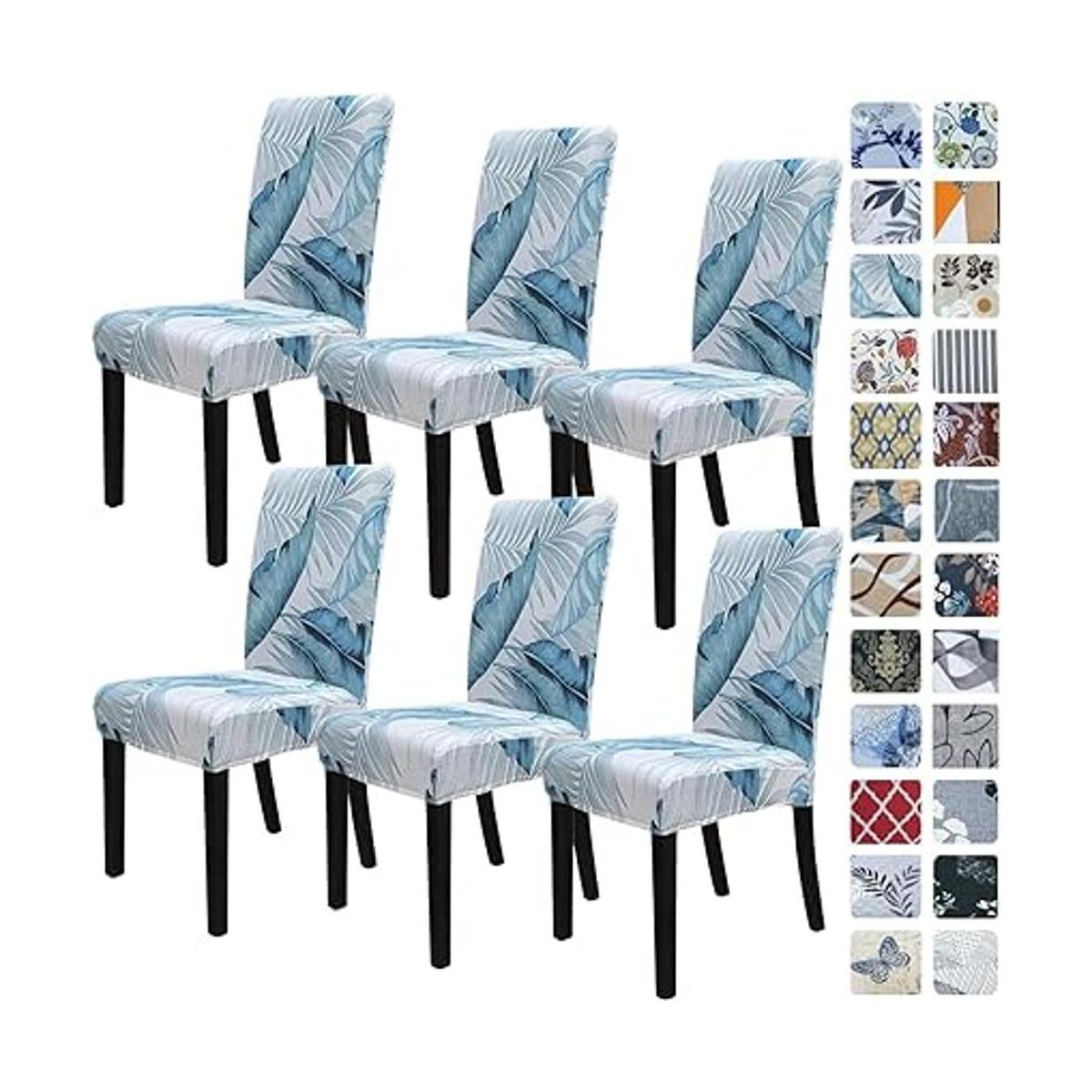 SPRINGRICO Fundas para sillas de comedor paquete de 6
