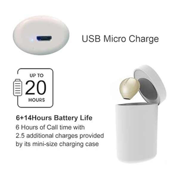 SQRMINI Mini auricular Bluetooth inalámbrico auriculares_2