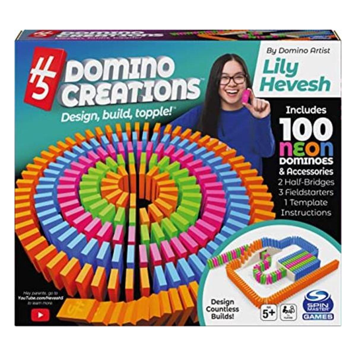 SPIN MASTER GAMES H5 Domino Creations Juego de 100 fichas