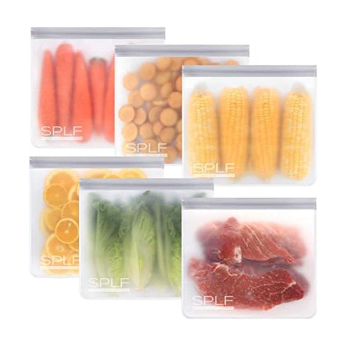 SPLF Bolsas de almacenamiento reutilizables sin BPA