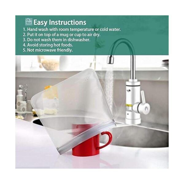 SPLF Bolsas de almacenamiento reutilizables sin BPA