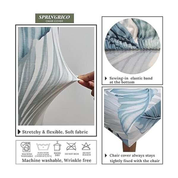 SPRINGRICO Fundas para sillas de comedor paquete de 6_5