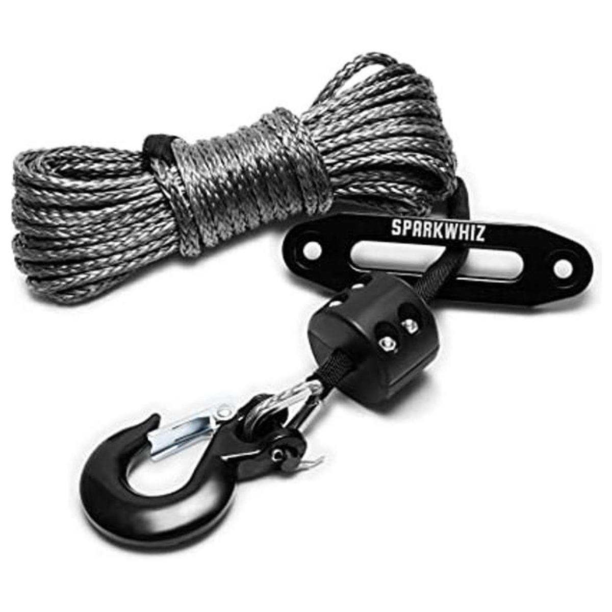 SPARKWHIZ Kit de cuerda de cabrestante sintético cable de