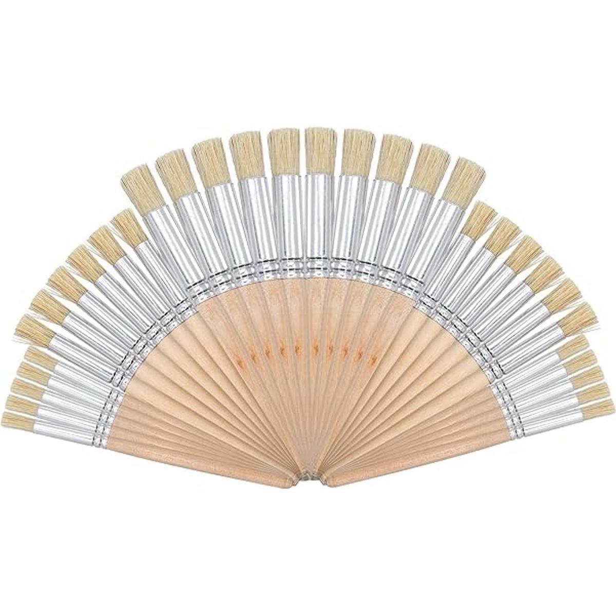 SOUJOY 30 pinceles para plantillas de madera pinceles de