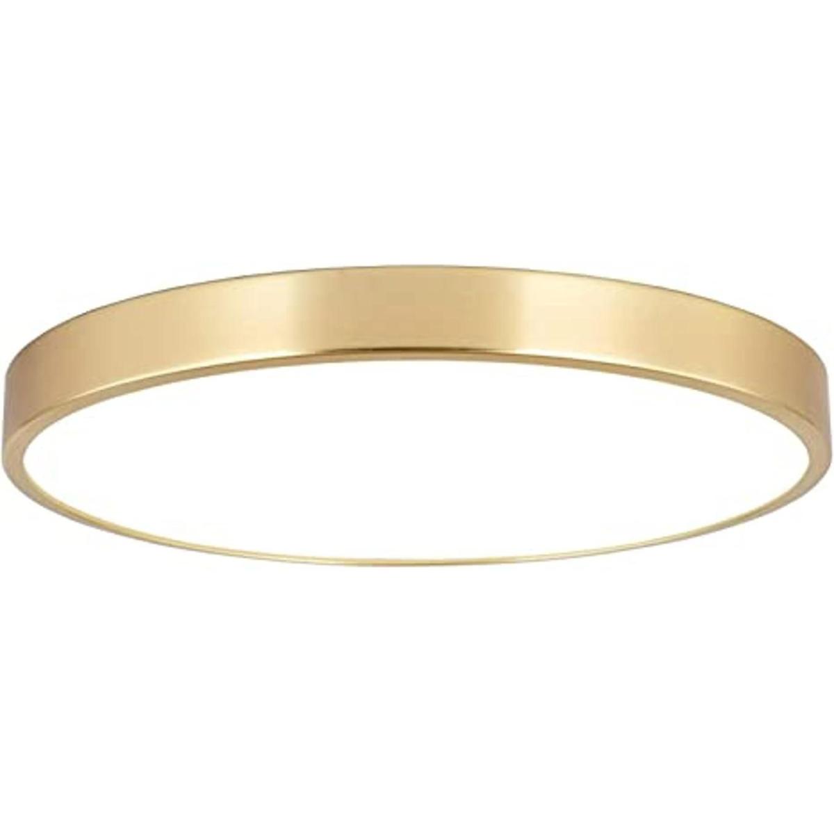 SOTTAE Lámpara de techo LED de montaje empotrado de oro
