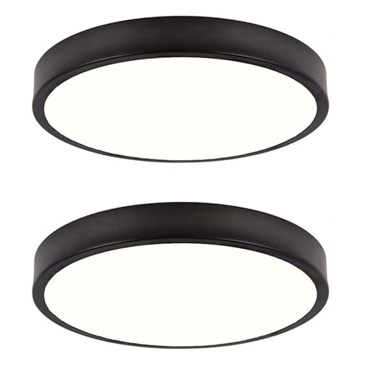 SOTTAE Paquete de 2 lámparas de techo LED de montaje