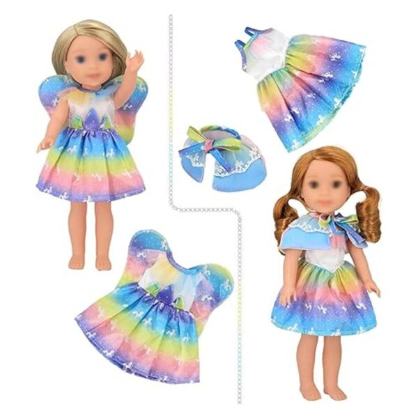 SOTOGO 11 juegos de ropa de muñeca American Wellie ropa_2