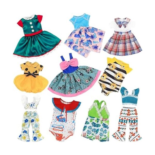 SOTOGO 10 juegos de ropa de muñeca American Wellie_2