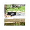 SOTECH Breadbox Contenedor con tapa de bambú y ventana de