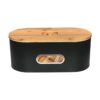 SOTECH Breadbox Contenedor con tapa de bambú y ventana de