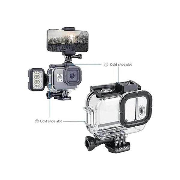 SOONSUN Carcasa impermeable para GoPro Hero 8 Negro doble_2