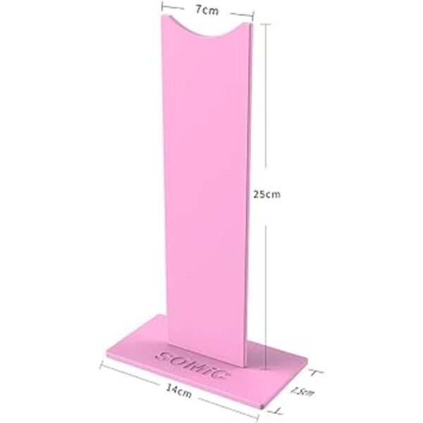 SOMIC Soporte para auriculares de juego rosa con base_3