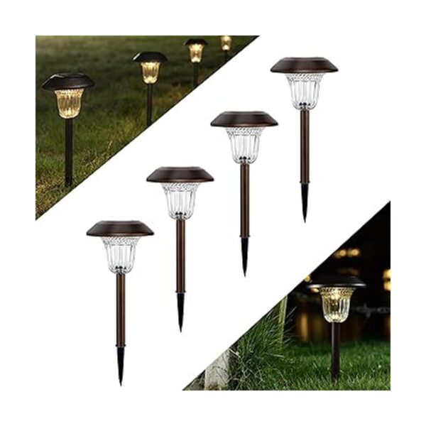 SOLPEX Luces solares de camino 4 luces solares de jardín