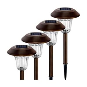 SOLPEX Luces solares de camino 4 luces solares de jardín