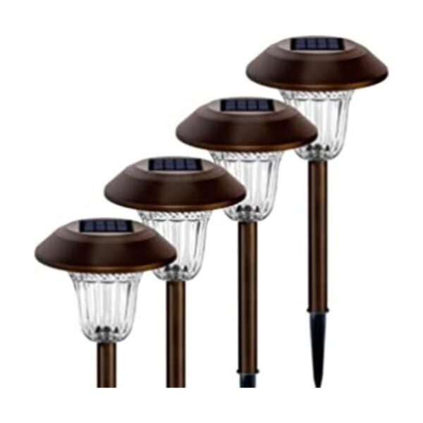 SOLPEX Luces solares de camino 4 luces solares de jardín