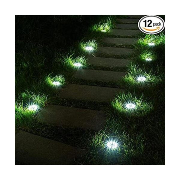 SOLPEX Paquete de 12 luces solares de tierra 8 luces LED_1