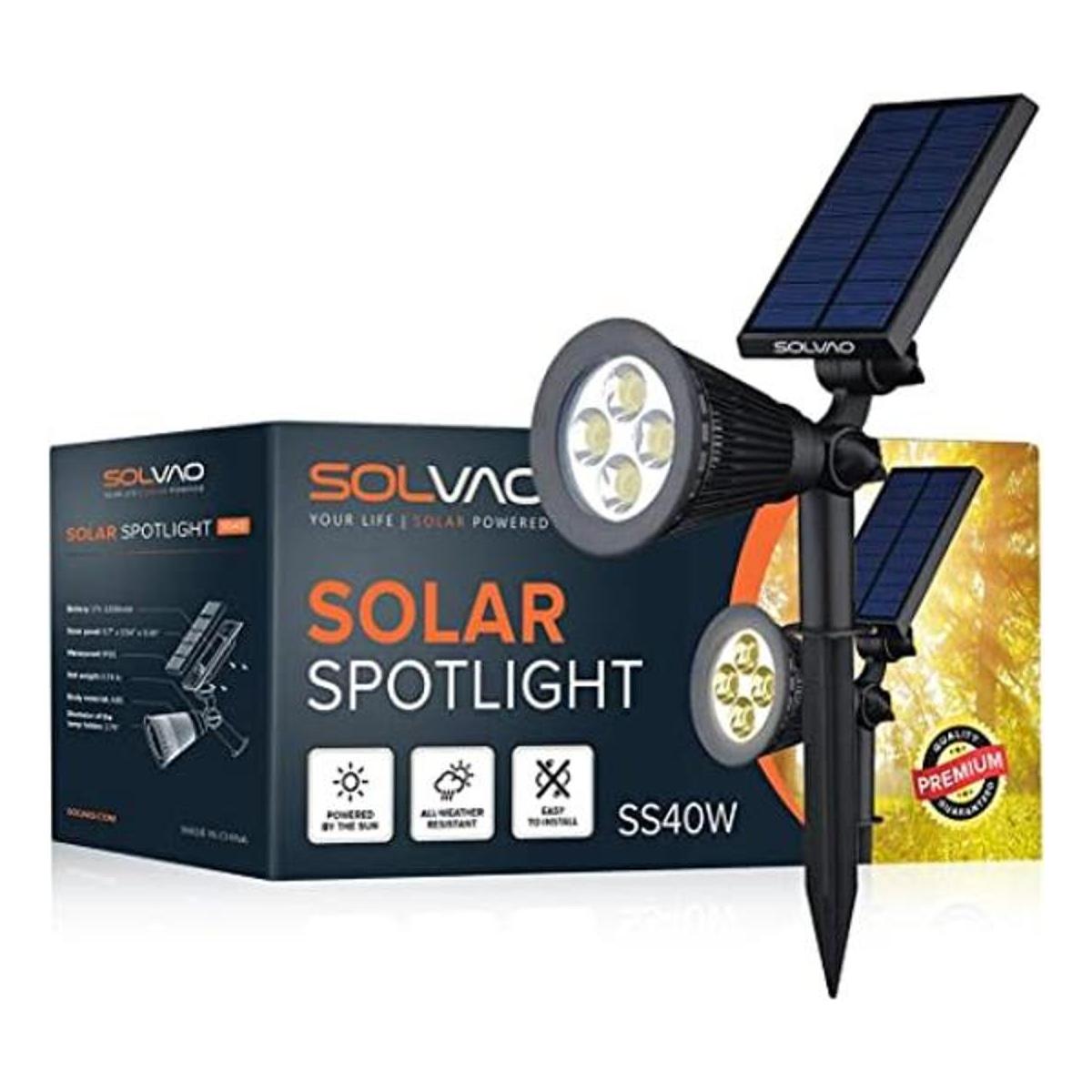 SOLVAO Foco solar actualizado Ultra brillante