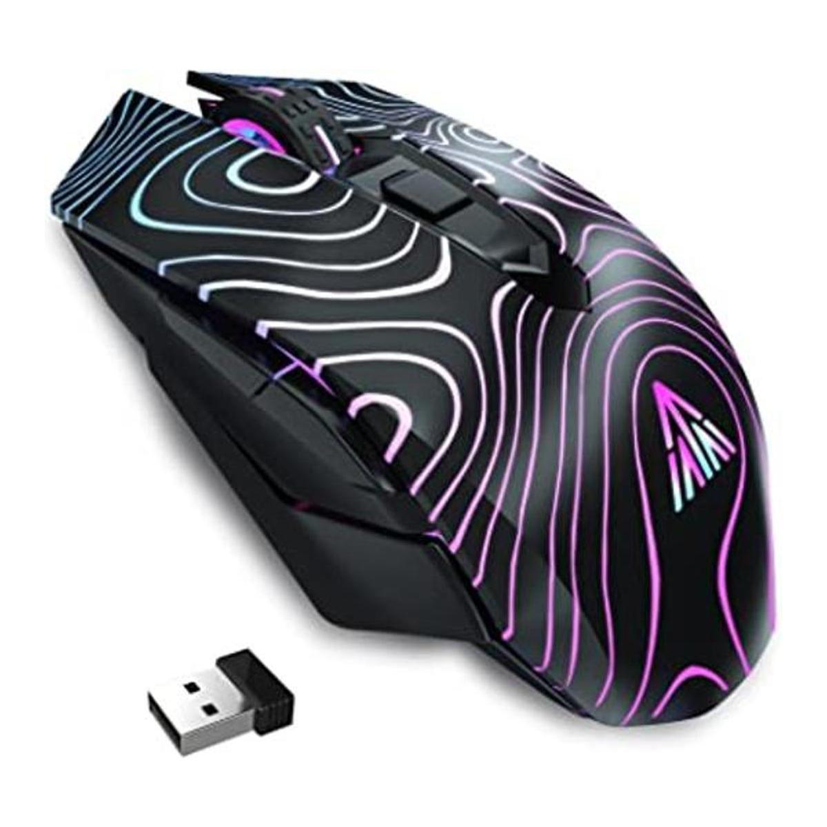 SOLAKAKA Ratón inalámbrico Bluetooth para juegos ratones