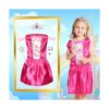 SOLIEHOO Traje de vestir de princesa para niñas disfraz_3