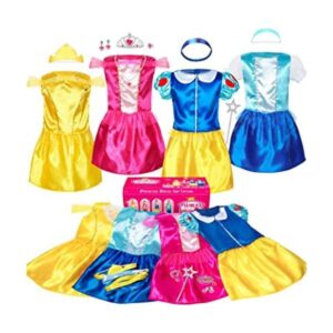 SOLIEHOO Traje de vestir de princesa para niñas disfraz_1