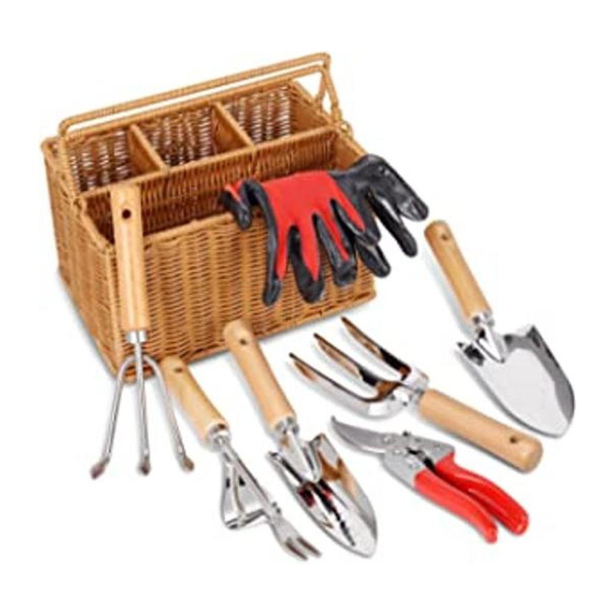 SOLIGT Herramientas de mano de jardinería de 8 piezas con