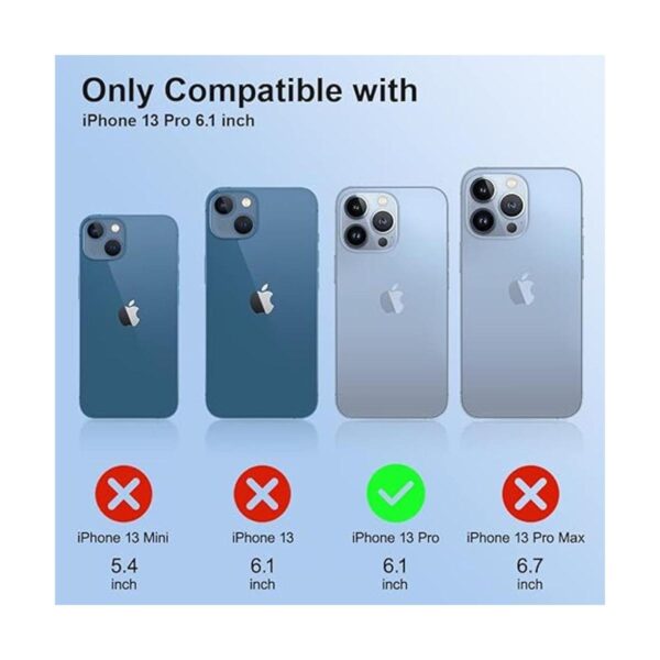 SOH Funda de silicona para iPhone 13 Pro a prueba de_2