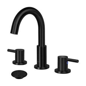 SOKA Grifo de baño de 8 a 16 pulgadas color negro mate_1
